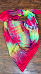 Silk Tie-Dye Scarf