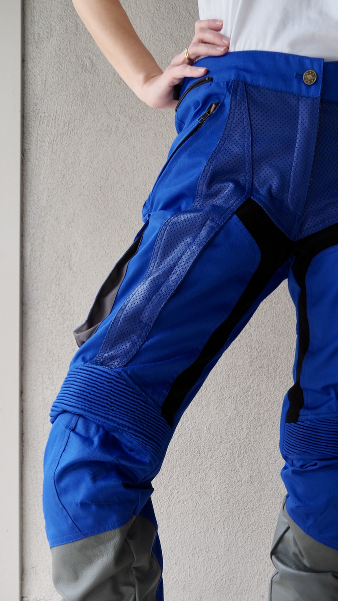 Blue 2025 motorcycle pants
