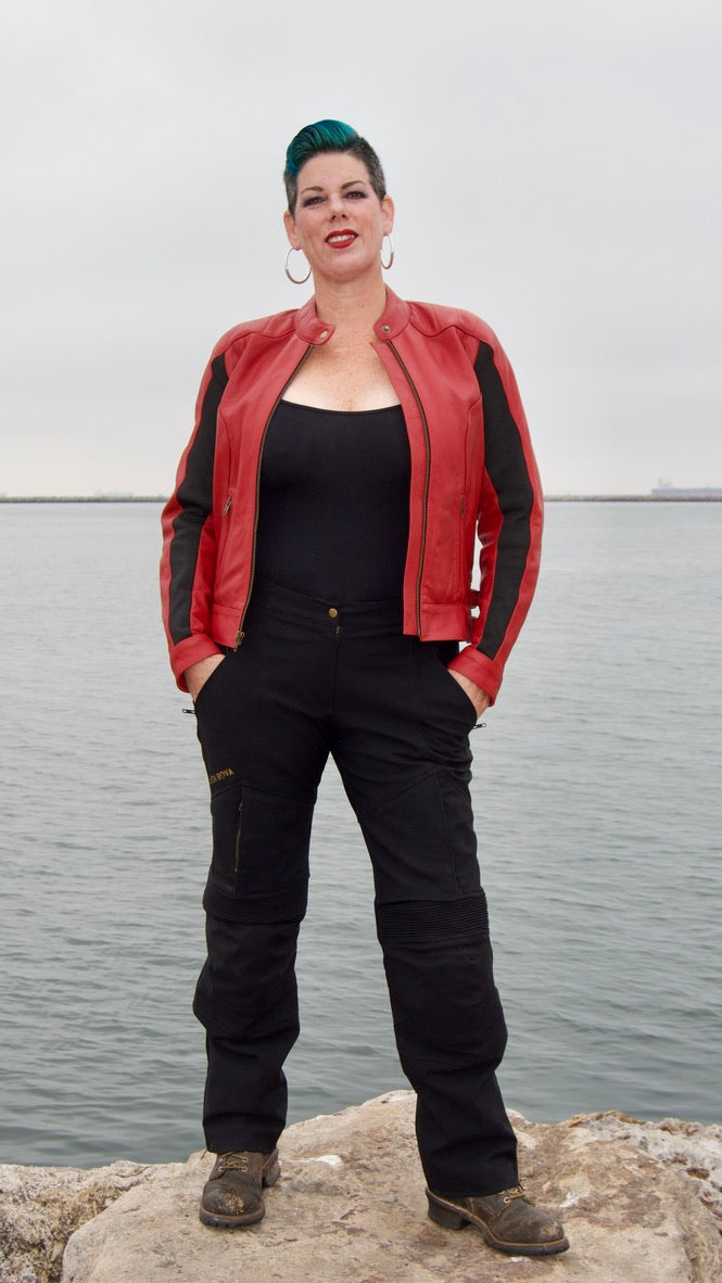 Phoenix Ruby Red Leather Jacket – RavenRova