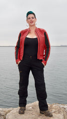 Phoenix Ruby Red Leather Jacket