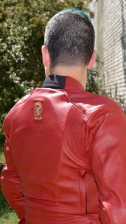 Phoenix Ruby Red Leather Jacket