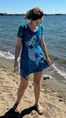 Mermaid Tie Dye T-Shirt Dress