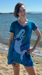 Mermaid Tie Dye T-Shirt Dress