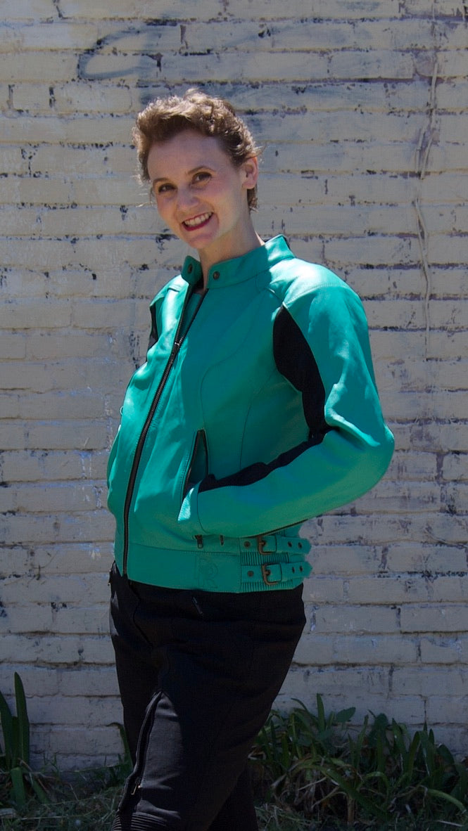 Phoenix Turquoise Leather Jacket – RavenRova