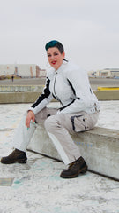 Phoenix Moonstone White Leather Jacket