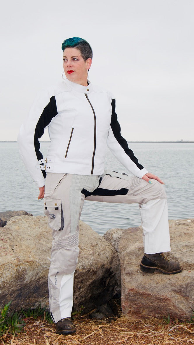 Phoenix Moonstone White Leather Jacket – RavenRova