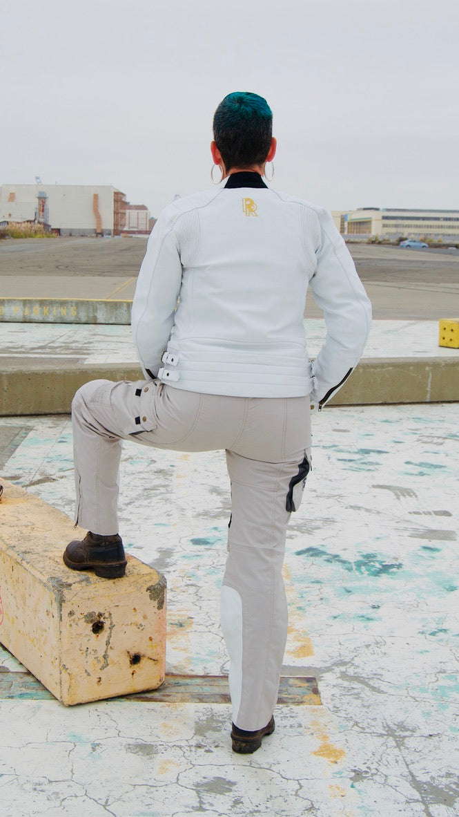 Phoenix Moonstone White Leather Jacket – RavenRova